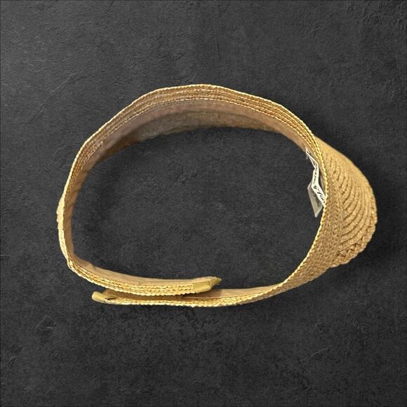 Preston & York Straw Visor Women’s Hook And Loop Closure Adjustable One Size - Picture 4 of 5